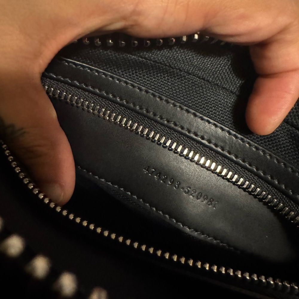 Gucci Soft GG Supreme Monogram Web Belt Bag Black Grey NEW - Picture 6 of 7